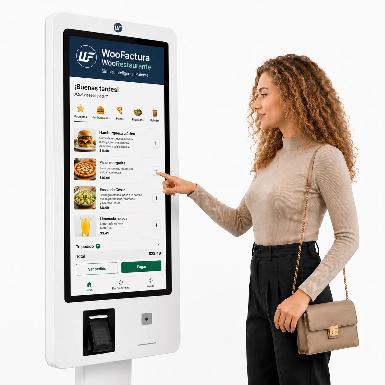 AutoKiosco de autoservicio para restaurantes, cafeterías y locales de comida rápida
